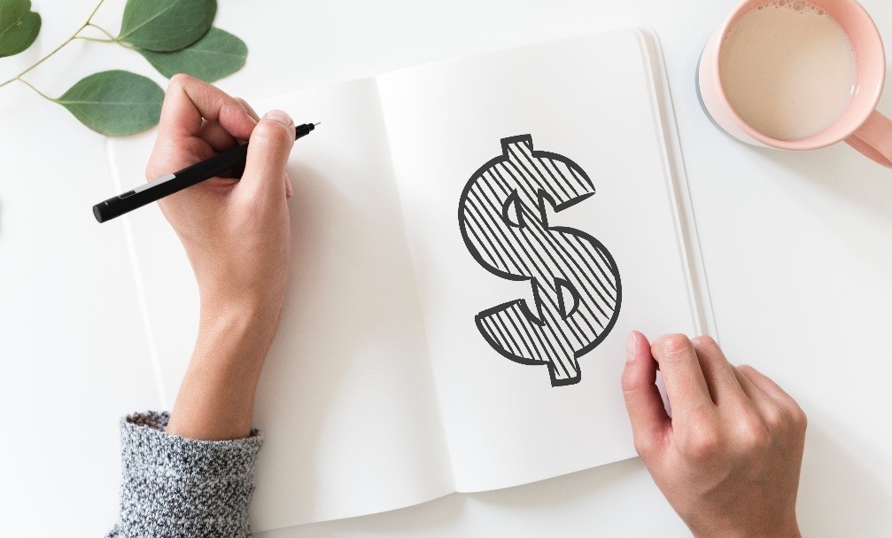 Notebook with Dollar Sign Doodle | Clubworx